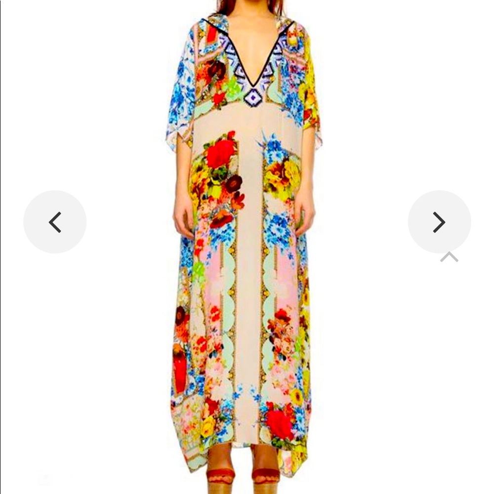 ISO Rococo Sand Romantic Florals Long Dress